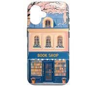 Encantadora Librería Chinoiserie Acuarela Girly Book Lover Carcasa para iPhone 16