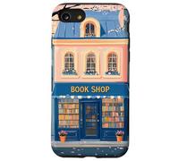 Encantadora Librería Chinoiserie Acuarela Girly Book Lover Carcasa para iPhone SE (2020) / 7/8