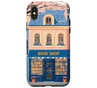Encantadora Librería Chinoiserie Acuarela Girly Book Lover Carcasa para iPhone X/XS