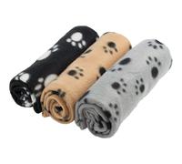 Encantadora ropa de cama para mascotas para tus amigos peludos, diseño de huellas de patas adorna mantas de forro polar suaves y agradables