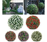 Encantadoras bolas de rosas artificiales para bodas y fiestas, elemento decorativo (C 20 cm)