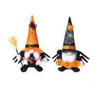 Encantadoras decoraciones de enanos para Halloween, para estantes, mesas y arreglos navideños (juego)