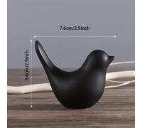 Encantadores adornos de resina de pájaros para - adecuados para decoración interior y exterior multifuncional del hogar, oficina y estantería