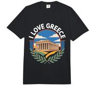 Encantamiento escénico del Partenón I Love Greece Comfort Colors Adult Heavyweight T-Shirt