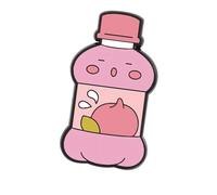 Encanto botella de dibujos animados con broche de detalle de fruta, ideal para añadir elegancia a cualquier atuendo. Bonita insignia de bebida, Einheitsgröße, como se describe