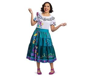 Encanto Costumes, disfraz oficial de Disney Encanto Mirabel y Dolores Deluxe para adultos, Mirabel, (4-6)