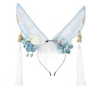 Encanto de arte popular, orejas de animales, joyería para el pelo, artesanía delicada, diadema de anime para actuaciones escénicas, diseño oriental