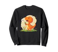 Encanto de la naturaleza con este traje de dinosaurio y diente de león Sudadera