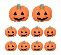 Encanto De Resina De Halloween - Miniaturas De Halloween | Encanto De Calabazas Miniaturas De Pequeñas Calabazas, 10x De Halloween De Espalda Plana, Figuras De Resina Miniaturas De H