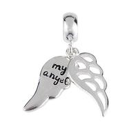 Encanto Encanto Plata De Ley 925 alas de ángel pluma Encanto Amor encanto Fit Pandora Pulsera