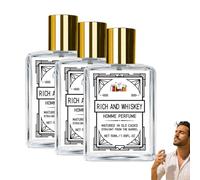 Encanto eterno para hombres - Eau de Toilette con aroma de sándalo y vainilla, fragancia de larga duración para el día a día, regalo romántico para él (3 piezas)
