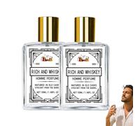 Encanto eterno para hombres - Eau de Toilette con aroma de sándalo y vainilla, fragancia de larga duración para el día a día, regalo romántico para él (2 unidades)