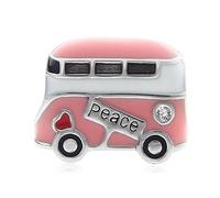Encanto rosa del autobús de la paz 925 del encanto del viaje del encanto del amor del encanto del aniversario del encanto de la pulsera de Pandora