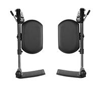 ENCAREFOR Reposapiés elevadores para silla de ruedas, reposapiés compuestos con soportes acolchados para pantorrillas, para sillas de ruedas estándar, 1 par