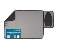 Encasa XO Gran Almohadilla de Planchar (70x50 cm) con Reposaplanchas de Silicona Antideslizante, Acolchado 3mm. Manta Portátil Resistente al Calor para Mesa - Gris