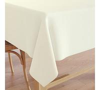 Encasa XO Mantel Medidas 140x304 cm | Tela de Lona de algodón | Color sólido Rico Granate Intenso | Mantel de Comedor para decoración - Lavable a máquina