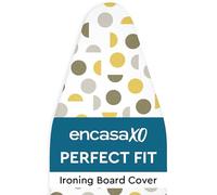 Encasa XO Reemplazo De para Tablas De Planchar Cubre con Un Acolchado De Fieltro De 3 mm, Ajuste De Cuerdas (Se Ajusta A Las Tablas Estándar De Medium 112x34 cm) Impreso - Luna Amarilla