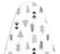 Encasa XO Reemplazo De para Tablas De Planchar Cubre con Un Acolchado De Fieltro De 3 mm, Ajuste De Cuerdas (Se Ajusta A Las Tablas Estándar De Medium 112x34 cm) Impreso - Flecha Negra