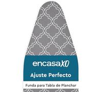 Encasa XO Reemplazo De para Tablas De Planchar Cubre con Un Acolchado De Fieltro De 3 mm, Ajuste De Cuerdas (Se Ajusta A Las Tablas Estándar De Medium 112x34 cm) Impreso - Baldosas Grises