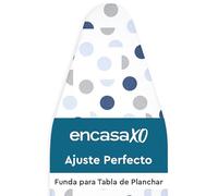 Encasa XO Reemplazo De para Tablas De Planchar Cubre con Un Acolchado De Fieltro De 3 mm, Ajuste De Cuerdas (Se Ajusta A Las Tablas Estándar De Large 125x39 cm) Impreso - Luna Azul
