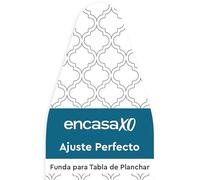 Encasa XO Reemplazo De para Tablas De Planchar Cubre con Un Acolchado De Fieltro De 3 mm, Ajuste De Cuerdas (Se Ajusta A Las Tablas Estándar De Wide 125x46 cm) Impreso - Baldosas Blancas