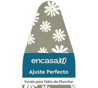 Encasa XO Reemplazo De para Tablas De Planchar Cubre con Un Acolchado De Fieltro De 3 mm, Ajuste De Cuerdas (Se Ajusta A Las Tablas Estándar De Medium 112x34 cm) Impreso - Daisy Gray