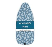Encasa XO Reemplazo De para Tablas De Planchar Cubre con Un Acolchado De Fieltro De 3 mm, Ajuste De Cuerdas (Se Ajusta A Las Tablas Estándar De Mini 72x30 cm) Impreso - Hojas Grandes Azules
