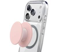 Encased Agarre magnético plegable para teléfono (compatible con MagSafe) cómodo soporte de silicona para iPhone (esmalte de fresa)