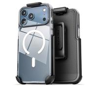 Encased ClearBack - Funda con clip para cinturón compatible con iPhone de 6.9 pulgadas (2025)