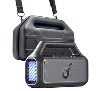 Encased Funda de transporte para altavoz Anker Soundcore Boom 2 para exteriores, funda protectora de EVA con asa y correa para el hombro (negro)