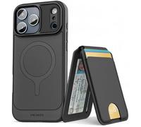 ENCASED Funda delgada con bisagra tipo cartera compatible con iPhone de 6.9 pulgadas (2025), color negro