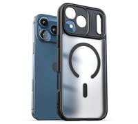 ENCASED Funda delgada esmerilada compatible con iPhone de 6.9 pulgadas (2025), transparente