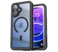 ENCASED Funda impermeable compatible con iPhone de 6.3 pulgadas (2025), transparente