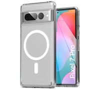 Encased Funda magnética diseñada para Google Pixel 7 Pro - Compatible con Carga MagSafe y Accesorios (Transparente)