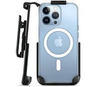 Encased Funda magnética diseñada para iPhone 14 Pro Max con funda de clip para cinturón, compatible con MagSafe (cristalino)