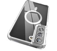 ENCASED Funda transparente diseñada para Samsung Galaxy S22 Plus, funda magnética compatible con carga magnética y accesorios