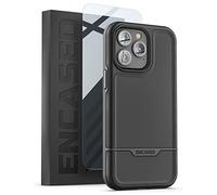 ENCASED Mil-Spec Rebel Series - Funda diseñada para iPhone 14 Pro MAX con Protector de Pantalla Templado, Ultra a Prueba de Golpes, Grado Militar [clasificación de caídas de 10 pies] Funda híbrida