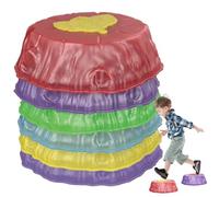 Encastros de iluminación para niños 6 piezas/set de paso pesado Balance de equilibrio Palabras de desarrollo Patrón de hojas de desarrollo Juguetes preescolares apilables para interiores para interio