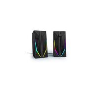Enceinte Gaming 2.0 - URAGE - BLAST-R 200 - Negro - Cableado - Iluminación RGB Multicolor