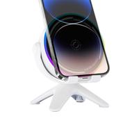 Enceinte Induction Sans Fil - 11,2x9,3x13,2 cm, ABS Compact Avec | Lumières RGB, Haut-parleur USB 5W Portable Pour Chambre, Salon, Bureau, Cocina, Camping, Pique-nique Et Passionnés De Technologie