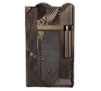 Encendedor clásico retro Sanji, encendedores de queroseno portátiles para acampar en trincheras, encendedor con tapa abatible, sonido nítido, recargable, deslizable lateralmente para hombres, papás, e
