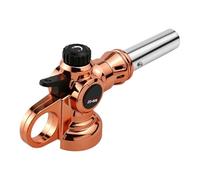 Encendedor de antorcha de butano profesional ajustable para cocinar, soldar, chamuscar carne con salida de calor de 1300 °C, agarre ergonómico, encendedor de luz de hidrocarburo