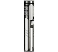 Encendedor De Antorcha De Chorro De 1800 ℃, Antorcha De Cocina Recargable Antorcha De Haz Solar De Llama Ajustable A Prueba De Viento Antorcha De Soplo con Cerradura De Seguridad (Color : Silver)