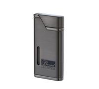 Encendedor de antorcha, Resistente al Viento, con Llama Ajustable, Recargable de butano for Velas, barbacoas y Camping (Gas no Incluido).(Gold)