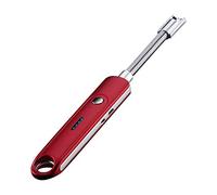 Encendedor de Arco USB Eléctrico de Larga Recargable Sin Llama Resistente al Viento de Plasma de 360 ° de Rotación Flexible Codo Portátil Seguridad Bueno para Pipa Vela Estufa Barbacoa