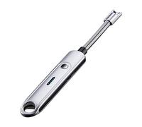 Encendedor de Arco USB Eléctrico de Larga Recargable Sin Llama Resistente al Viento de Plasma de 360 ° de Rotación Flexible Codo Portátil Seguridad Bueno para Pipa Vela Estufa Barbacoa