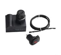 Encendedor de botón de repuesto para parrilla de barbacoa con 1 salida para sistema de encendido, funciona con pilas, para estufas de gas, hornos, calentadores, fácil instalación, color negro