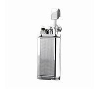 Encendedor de butano con brazo elevador estilo vintage, encendido por rueda de molienda deslizante lateral, llama inclinada, combustible recargable, adecuado for acampar con velas (butano no incluido)