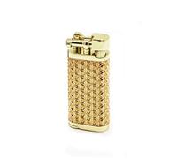 Encendedor de butano con brazo elevador estilo vintage, encendido por rueda de molienda deslizante lateral, llama inclinada, combustible recargable, adecuado for acampar con velas (butano no incluido)