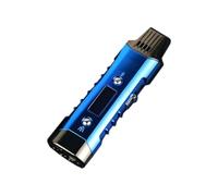 Encendedor de butano de metal multifuncional 2025, encendedor conveniente a prueba de viento de alta potencia con llama de doble chorro, encendedor de gas recargable de tamaño de llama ajustable for c